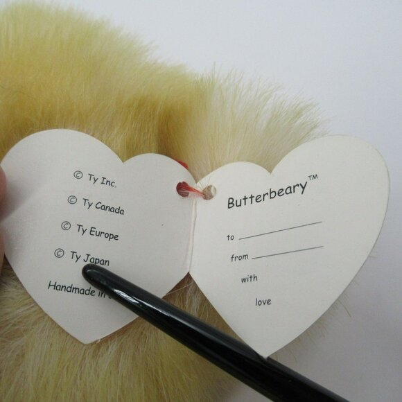 Vintage Ty Classics Bears Butterbeary the Yellow Bear Buddy “Periwinkle" - Picture 13 of 13